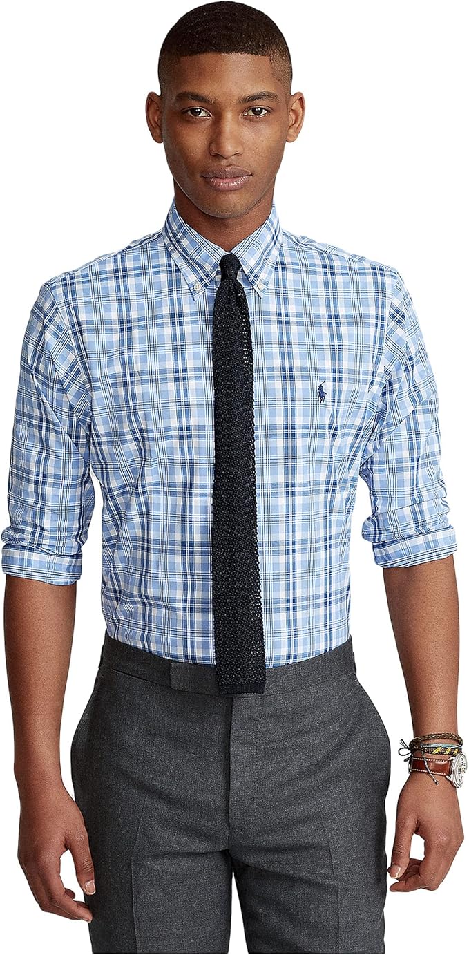 polo ralph lauren 经典修身格子衬衫